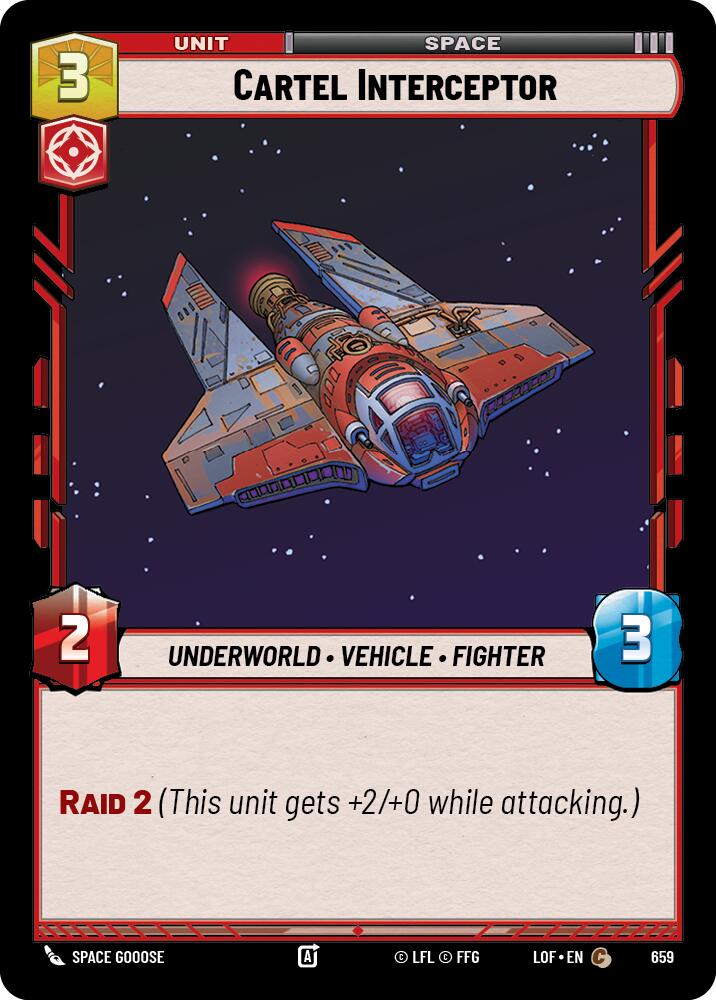 Cartel Interceptor (659) (Foil) (659) [Legends of the Force]