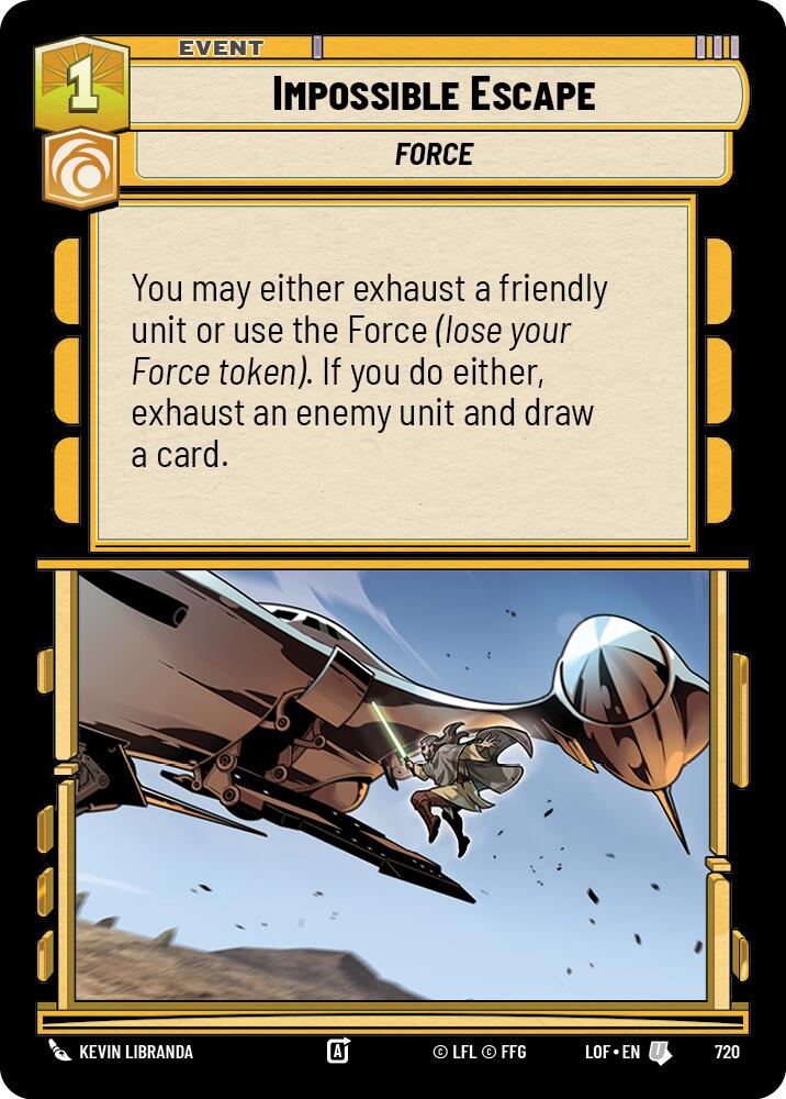 Impossible Escape (720) (Foil) (720) [Legends of the Force]