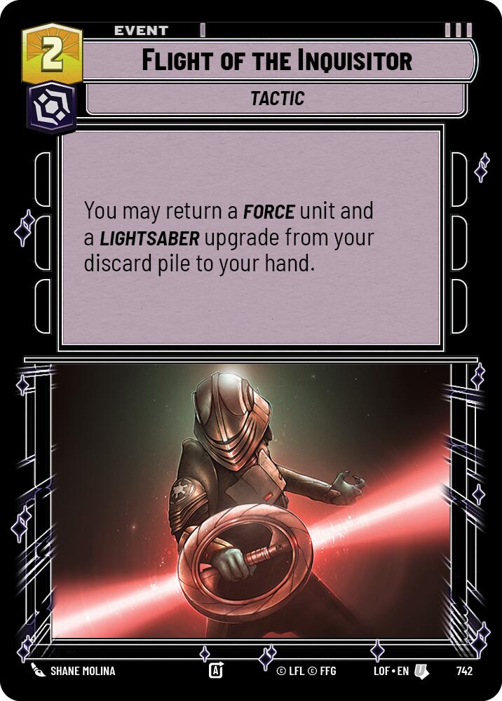 Flight of the Inquisitor (742) (Foil) (742) [Legends of the Force]