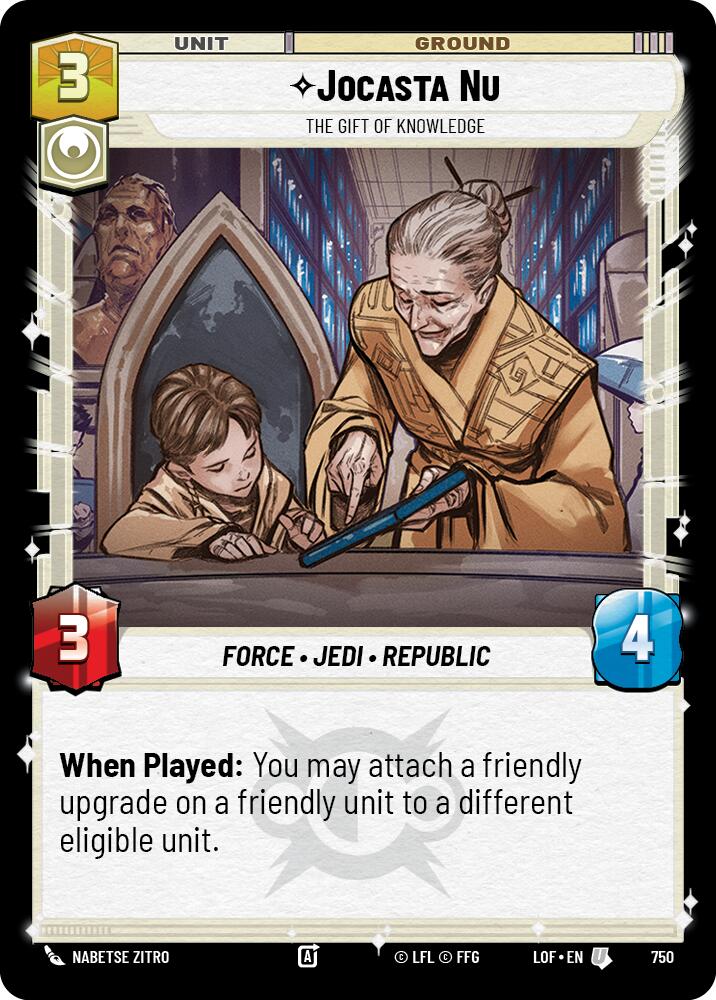 Jocasta Nu - The Gift of Knowledge (750) (Foil) (750) [Legends of the Force]
