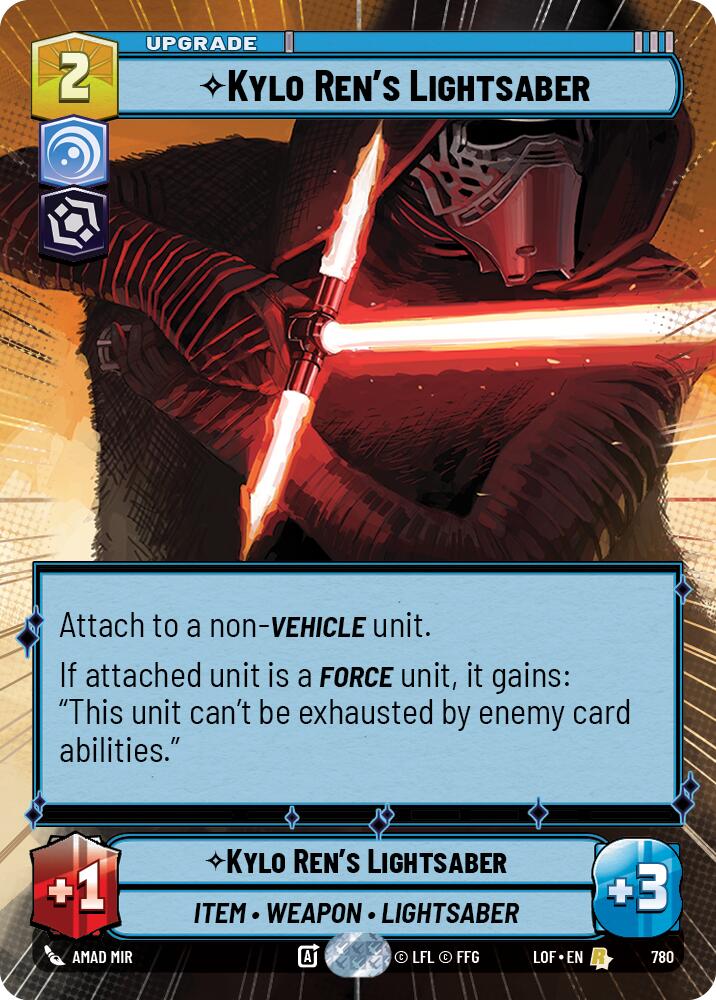Kylo Ren's Lightsaber (780) (Hyperspace Foil) (780) [Legends of the Force]