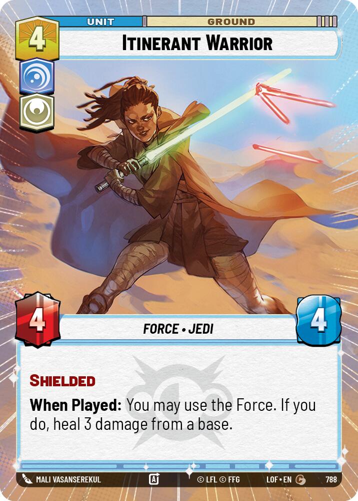Itinerant Warrior (788) (Hyperspace Foil) (788) [Legends of the Force]