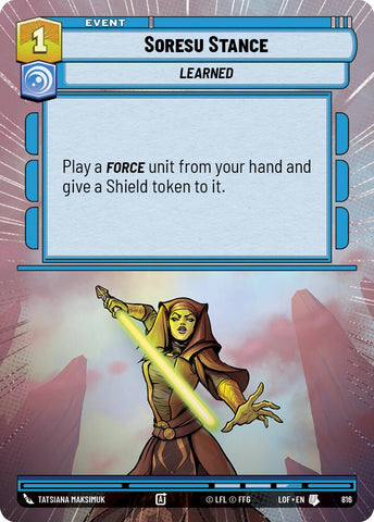 Soresu Stance (816) (Hyperspace Foil) (816) [Legends of the Force]