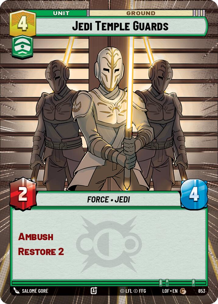 Jedi Temple Guards (853) (Hyperspace Foil) (853) [Legends of the Force]