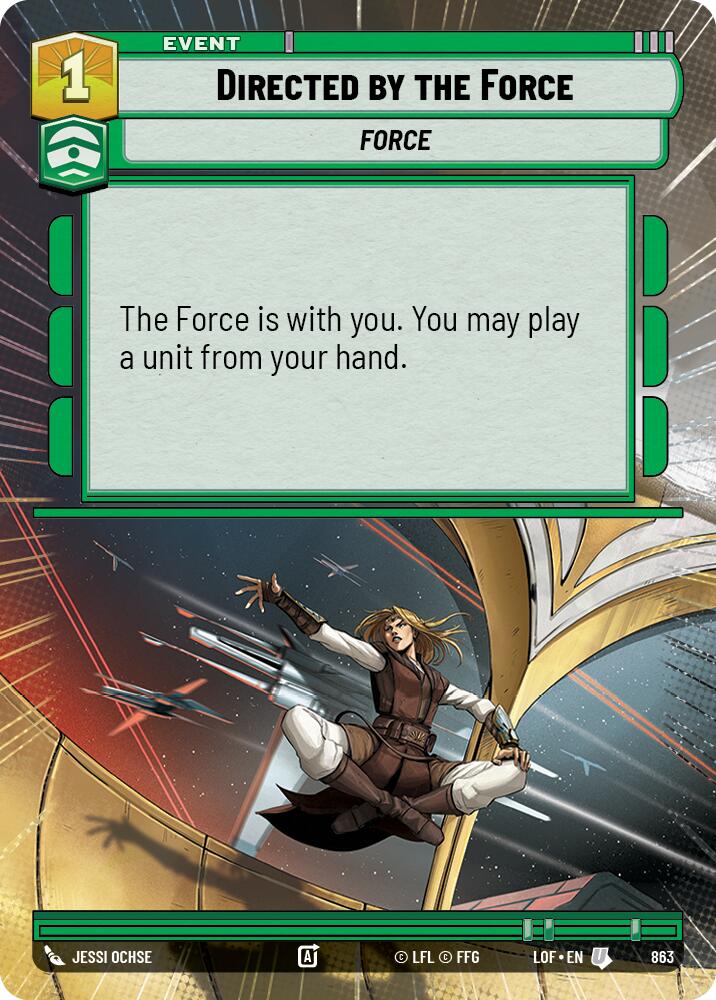 Directed by the Force (863) (Hyperspace Foil) (863) [Legends of the Force]