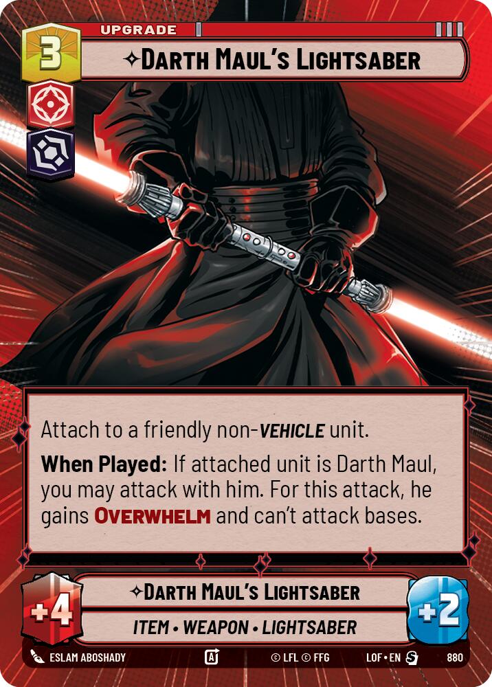 Darth Maul's Lightsaber (880) (Hyperspace Foil) (880) [Legends of the Force]