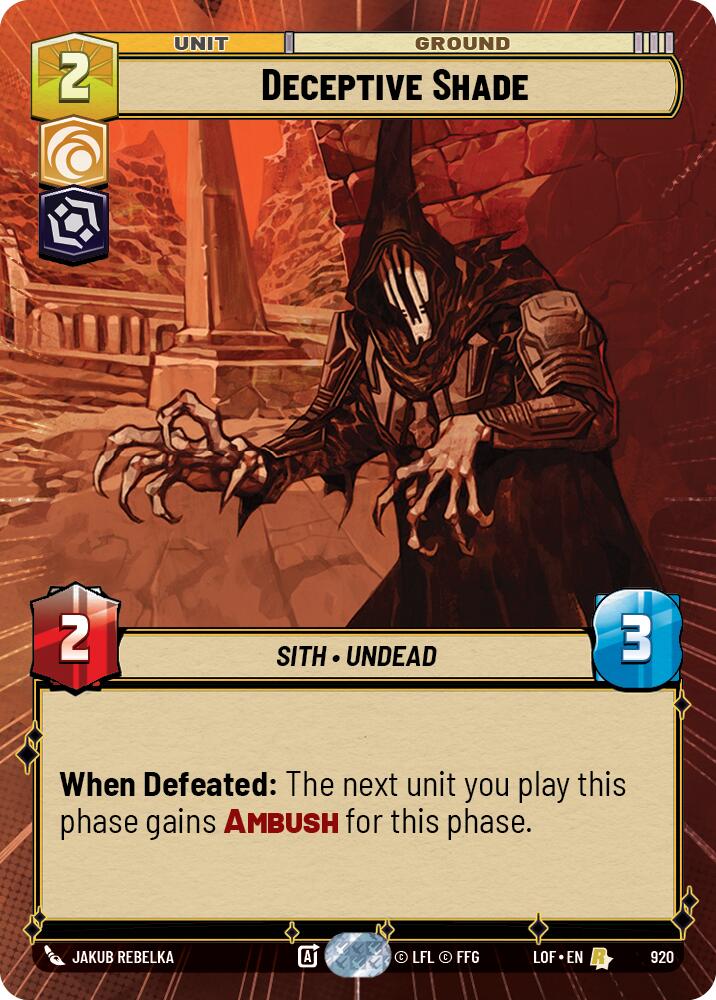 Deceptive Shade (920) (Hyperspace Foil) (920) [Legends of the Force]