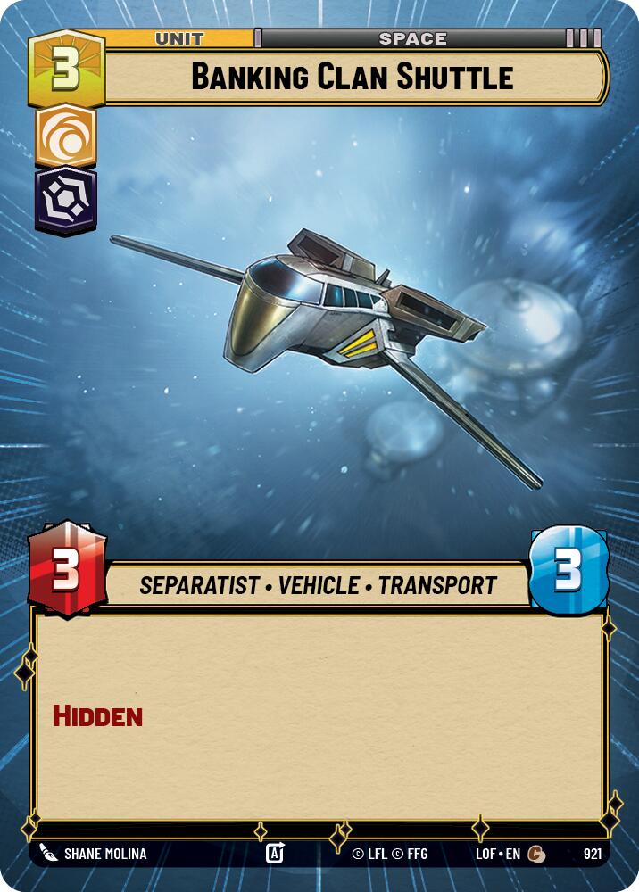 Banking Clan Shuttle (921) (Hyperspace Foil) (921) [Legends of the Force]
