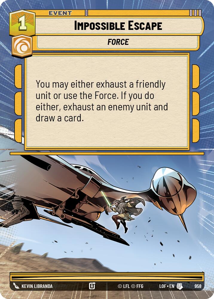 Impossible Escape (958) (Hyperspace Foil) (958) [Legends of the Force]