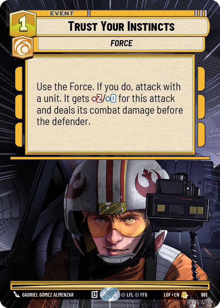 Trust Your Instincts (961) (Hyperspace Foil) (961) [Legends of the Force]