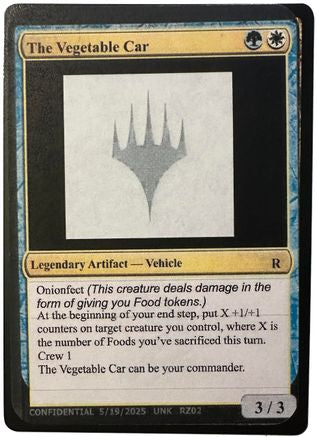 The Vegetable Car [Un-Known Event Playtest Cards]