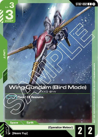 Wing Gundam (Bird Mode) — Starter Deck 02: Wings of Advance [ST02]