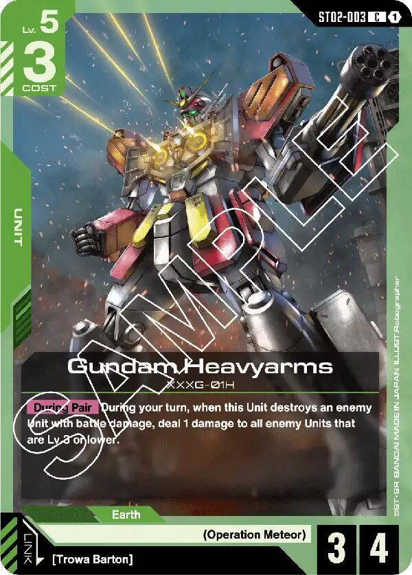 Gundam Heavyarms — Starter Deck 02: Wings of Advance [ST02]