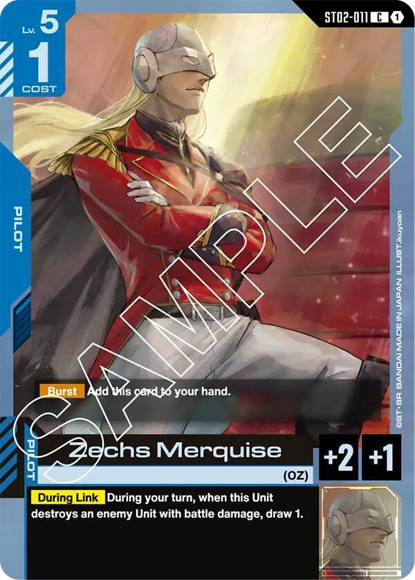 Zechs Merquise — Starter Deck 02: Wings of Advance [ST02]