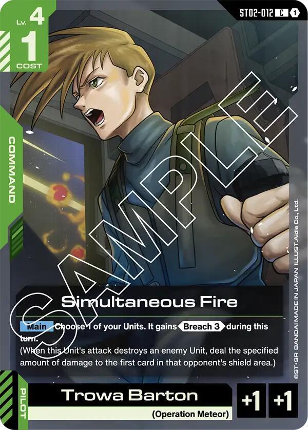 Simultaneous Fire — Starter Deck 02: Wings of Advance [ST02]