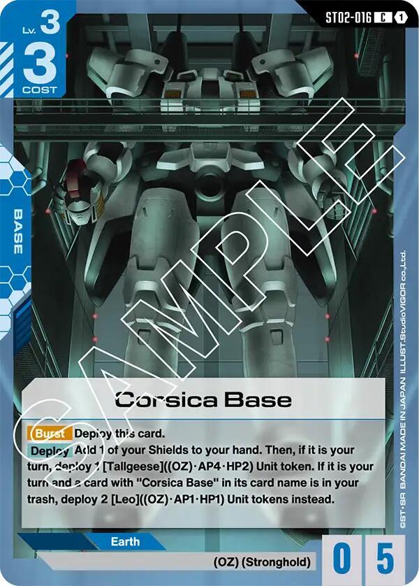 Corsice Base — Starter Deck 02: Wings of Advance [ST02]