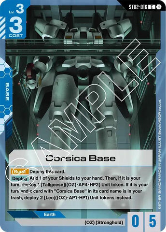 Corsice Base — Starter Deck 02: Wings of Advance [ST02]