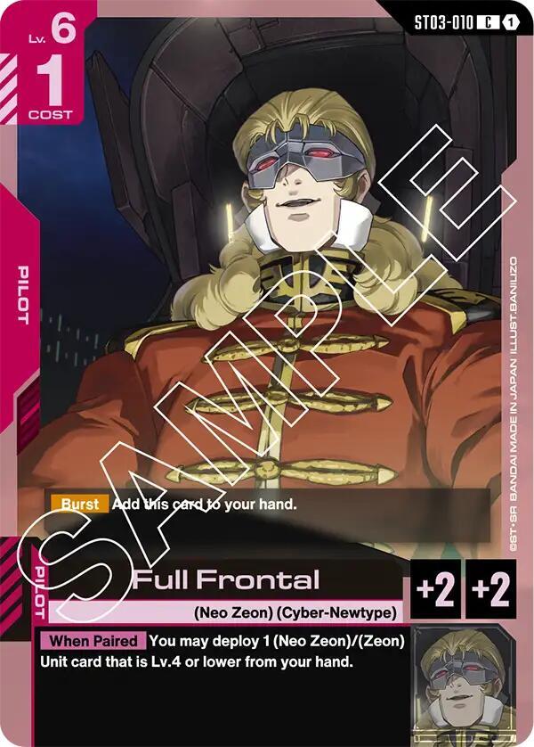 Full Frontal — Starter Deck 03: Zeon’s Rush [ST03]