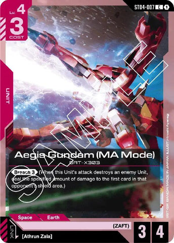 Aegis Gundam (MA Mode) — Starter Deck 04: SEED Strike [ST04]