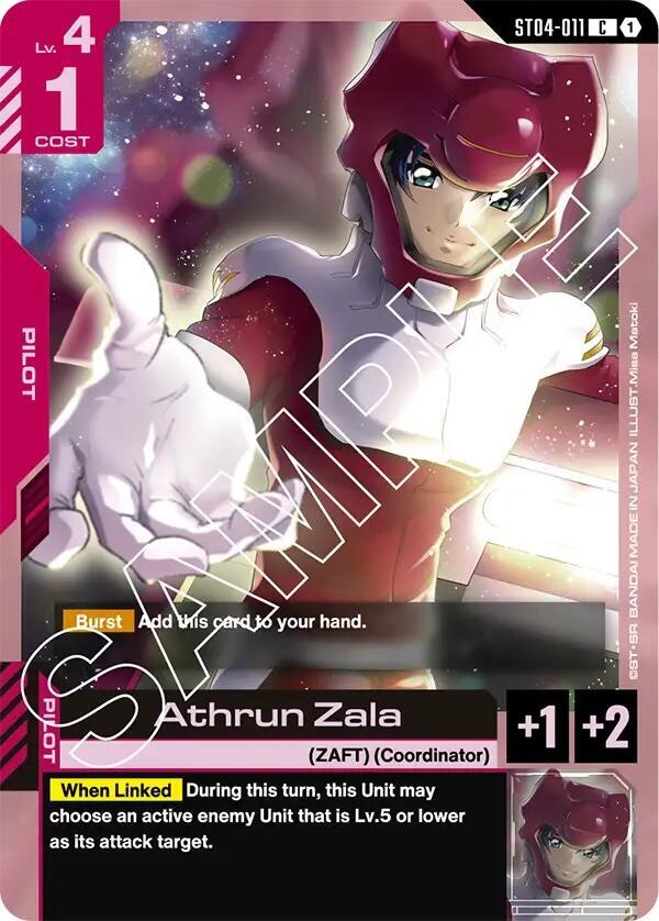 Athrun Zala — Starter Deck 04: SEED Strike [ST04]