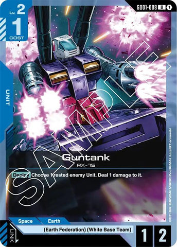 GD01-008: Guntank - Unit - Blue - Uncommon
