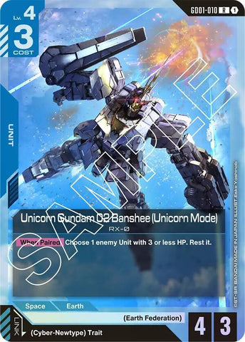 GD01-010: Unicorn Gundam 02 Banshee (Unicorn Mode) - Unit - Blue - Rare