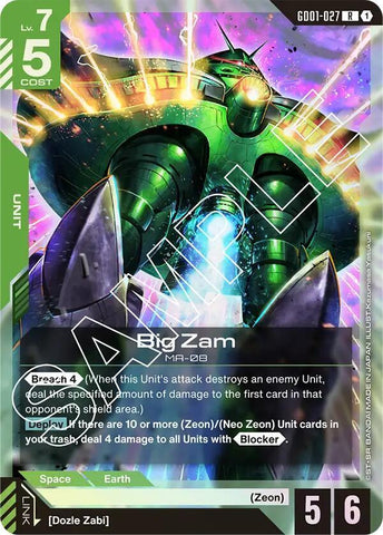 GD01-027: Big Zam - Unit - Green - Rare