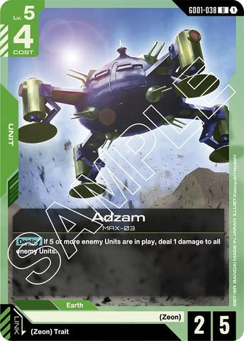 GD01-038: Adzam - Unit - Green - Uncommon