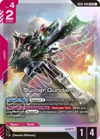 GD01-046: Buster Gundam - Unit - Red - Legendary Rare