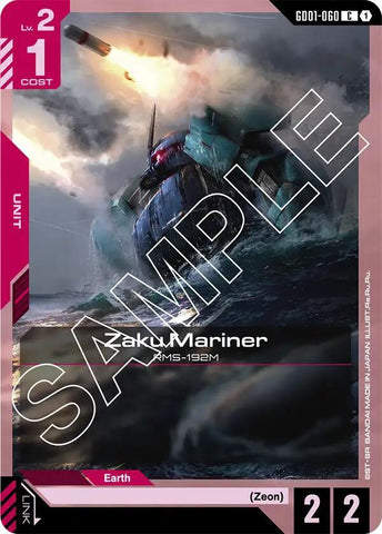 GD01-060: Zaku Mariner - Unit - Red - Common