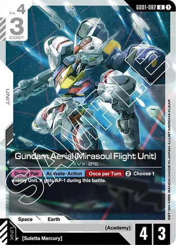 GD01-082: Gundam Aerial (Mirasoul Flight Unit) - Unit - White - Uncommon