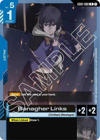 GD01-088: Banagher Links - Pilot - Blue - Uncommon