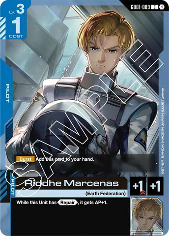 GD01-089: Riddhe Marcenas - Pilot - Blue - Common