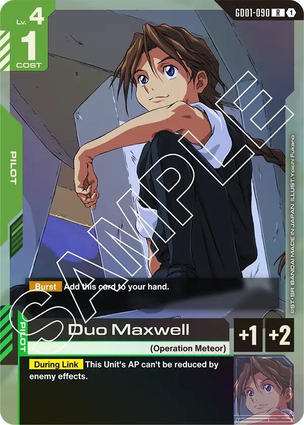 GD01-090: Duo Maxwell - Pilot - Green - Rare