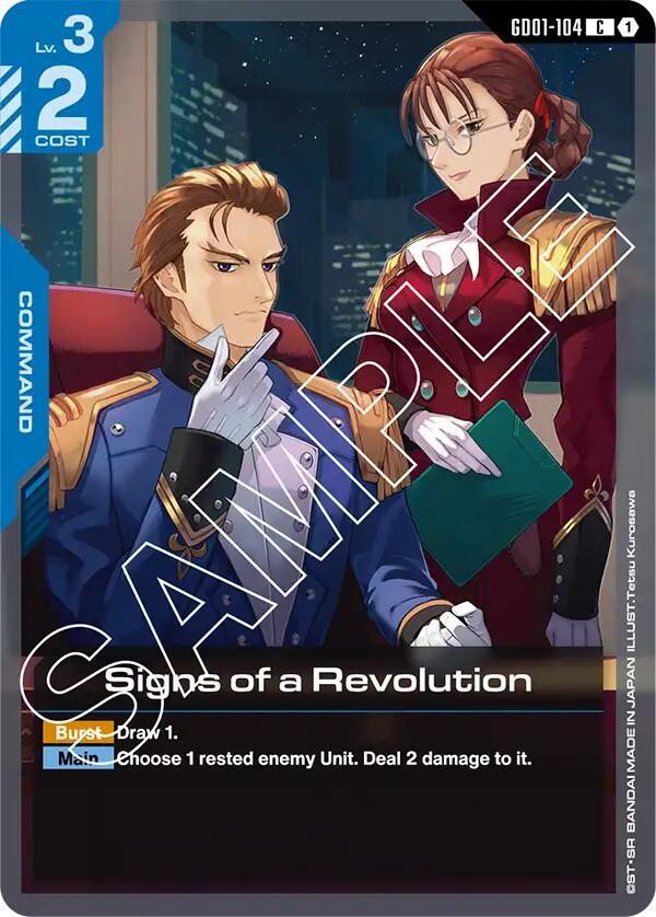 GD01-104: Signs of a Revolution - Command - Blue - Common
