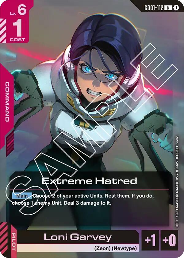 GD01-112: Extreme Hatred - Command - Red - Rare