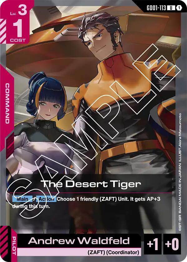 GD01-113: The Desert Tiger - Command - Red - Uncommon