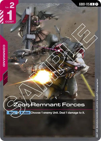 GD01-115: Zeon Remnant Forces - Command - Red - Uncommon