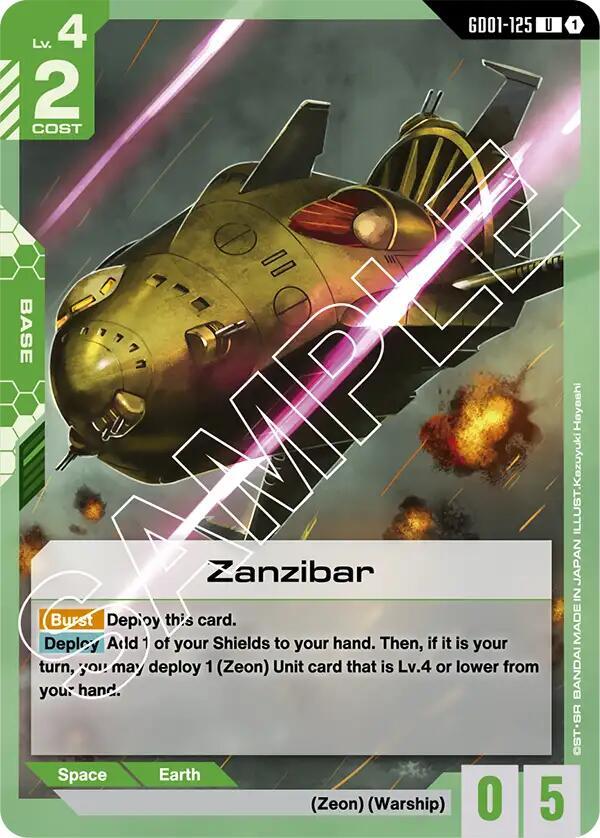 GD01-125: Zanzibar - Base - Green - Uncommon