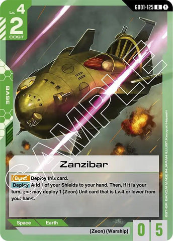 GD01-125: Zanzibar - Base - Green - Uncommon