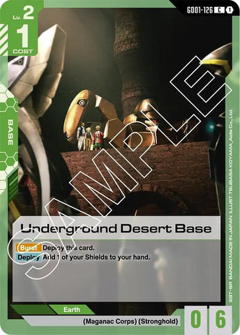 GD01-126: Underground Desert Base - Base - Green - Common