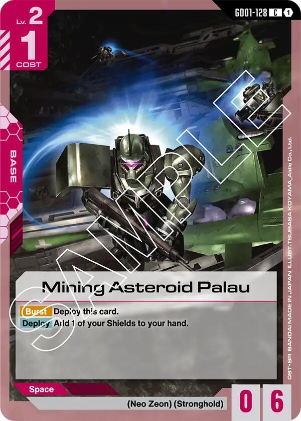 GD01-128: Mining Asteroid Palau - Base - Red - Uncommon