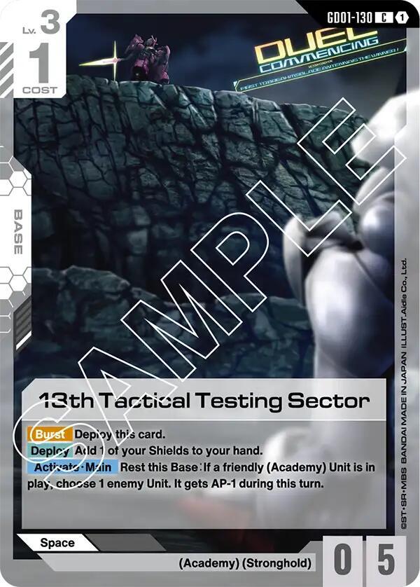 GD01-130: 13th Tactical Testing Sector - Base - White - Common