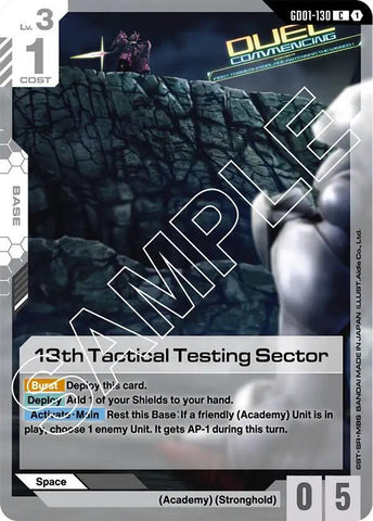 GD01-130: 13th Tactical Testing Sector - Base - White - Common