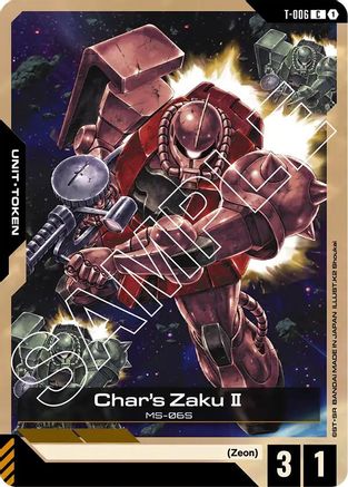 Char's Zaku II (T-006) Token (T-006) - Starter Deck 03 Zeons Rush