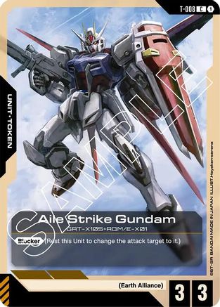 Aile Strike Gundam (T-008) Token (T-008) - Starter Deck 04 SEED Strike