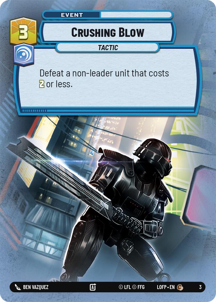 Crushing Blow (3) (3) [Organized Play Promos]