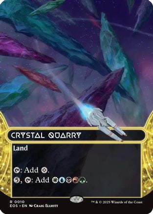 Crystal Quarry (EOS-010) (Borderless) [Edge of Eternities: Stellar Sights] Foil