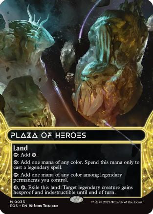 Plaza of Heroes (EOS-033) (Borderless) [Edge of Eternities: Stellar Sights]