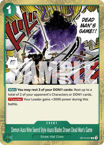 Demon Aura Nine Sword Style Asura Blades Drawn Dead Man's Game [Legacy of the Master]
